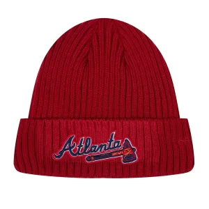 MLB ATLANTA BRAVES CLASSIC CORE UNISEX BEANIE (RED)